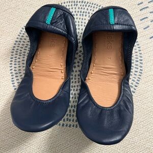 Tieks California Navy Blue Flats size 7